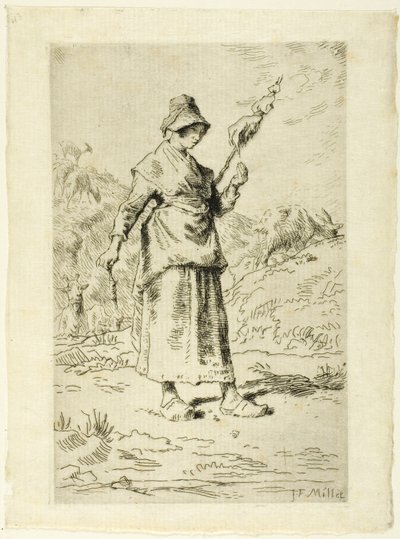 Spinneren af Jean Francois Millet