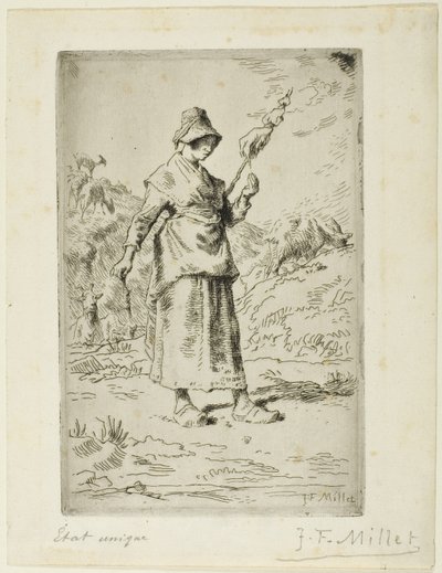 Spinneren af Jean Francois Millet