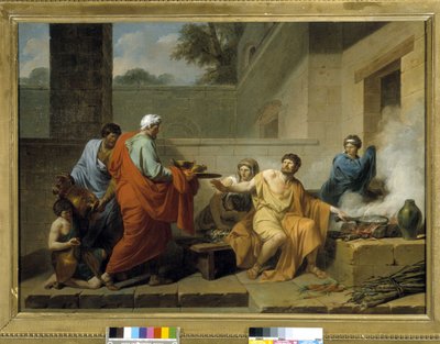 Antikkens Rom: "Manius Curius Dentatus nægter samniternes gaver" af Jean François Pierre Peyron