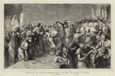Aissawah-festivalen af Jean Francois Portaels
