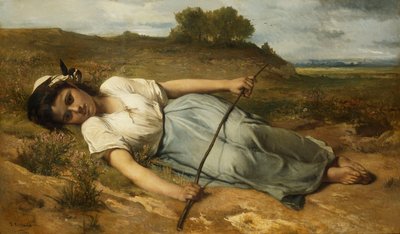 Hyrdinden, 1870 af Jean Francois Portaels