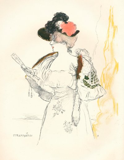 Fra en skitse i blyant og vandfarve, 1901 af Jean Francois Raffaelli