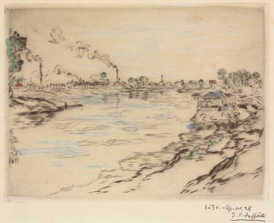 Seinen ved Asnières af Jean Francois Raffaelli