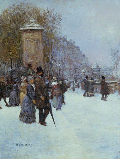Promenaden i Paris af Jean Francois Raffaelli