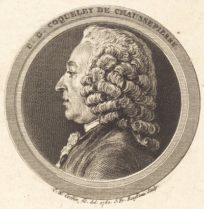 Charles-Georges Coqueley de Chaussepierre af Jean Francois Rousseau after Charles Nicolas Cochin II