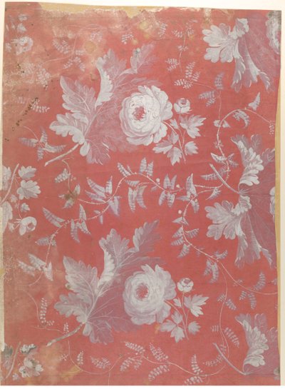 Design til mønstret silke, ca. 1780-1825. af Jean François Bony.