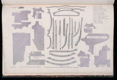 Plade 12, modeller af Louis XV vogne af Jean François Chopard