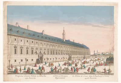 Udsigt over et kejserpalads i en forstad til Wien 65. Vüe ​​d