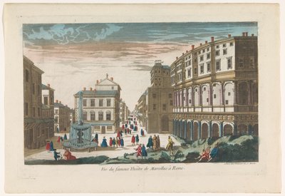 Udsigt over Marcellus Teater i Rom Vue du fameux Theatre de Marcellus i Rom (titel på objektet) af Jean François Daumont