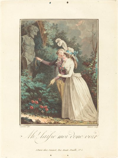 Ah! Så lad mig se af Jean François Janinet after Nicolas Lavreince