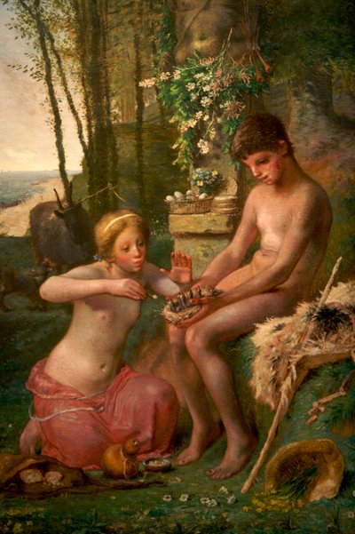 Forår (Daphnis og Chloë) af Jean Francois Millet