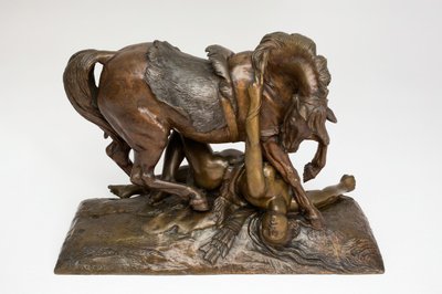Den sårede Amazonas, 1839. af Jean François Théodore Gechter