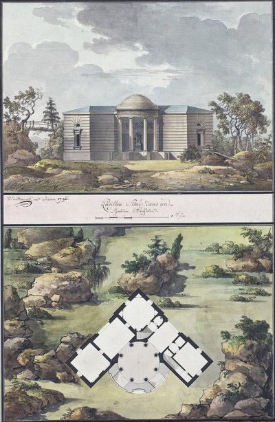 Pavillon i den engelske have, 1795 af Jean François Thomas de Thomon