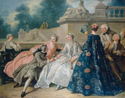 Kærlighedserklæring. 1731 af Jean François de Troy