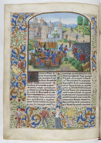 Jean Froissart, Krøniker, 154v, 12148 btv1b8438605hf336, original af Jean Froissart
