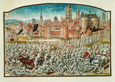 Gent-borgernes sejr over Brugge-murene ... af Jean Froissart