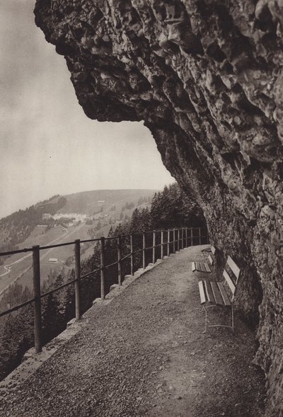 Udsigt over Rigi Kaltbad (s/h foto) af Jean Gaberell