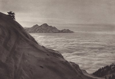 Rigi Kulm, Uber Dem Nebelmeer (s/h foto) af Jean Gaberell
