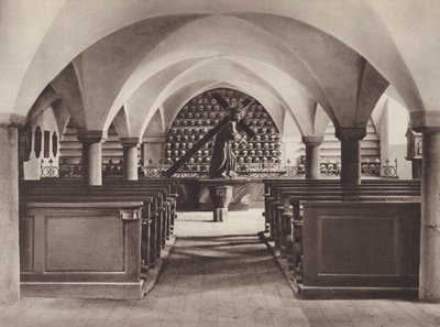 Schweiz: Stans, de dødes kapel (s/h foto) af Jean Gaberell