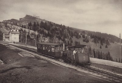Vitznau Rigi Kulm, stativjernbane (s/h foto) af Jean Gaberell