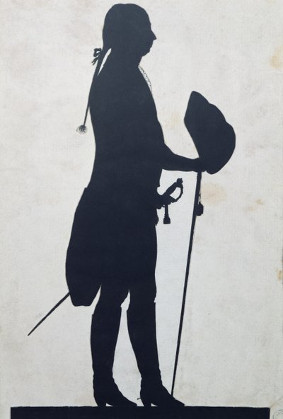 Silhuet af en mand af Jean Gaspard Lavater