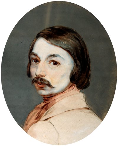 Portræt af forfatteren Nikolai Gogol