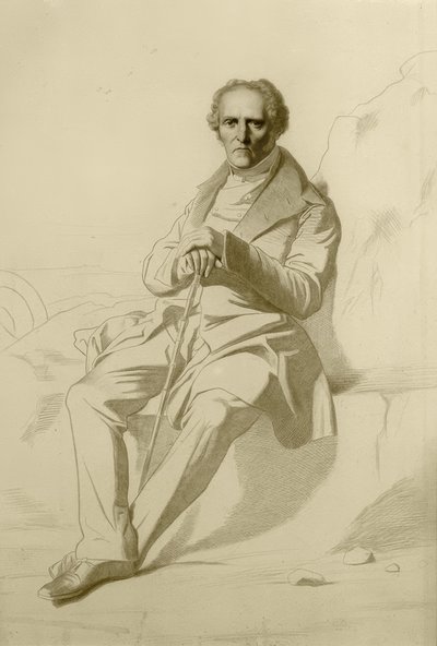 Portræt af Charles Fourier af Jean Francois Gigoux