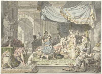 Antiochus forsøger at skjule sin kærlighed til sin mor Stratonice af Jean Grandjean