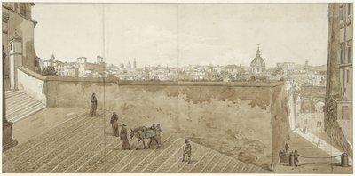 Udsigt over Rom fra Capitol af Jean Grandjean