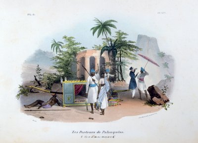 Palanquin-bærere, 1828 af Jean Henri Marlet