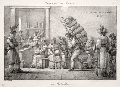 Scener fra Paris: Pantelånerbutikken af Jean Henri Marlet