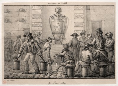 Scenes of Paris: The Water Carriers. af Jean Henri Marlet