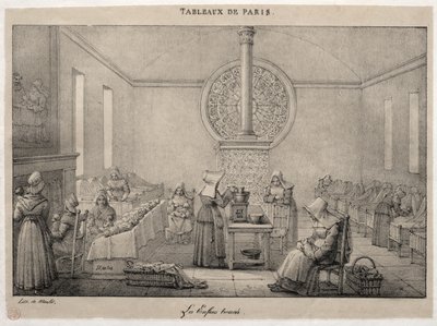 Scenes of Paris: The Foundling Hospital af Jean Henri Marlet