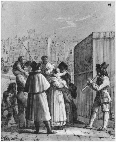 Dukkeføreren på Pont Neuf af Jean Henri Marlet