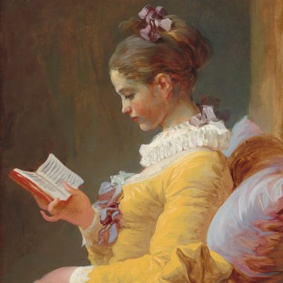 Fransk: Jeune Fille lisant The Reader af Jean Honore Fragonard