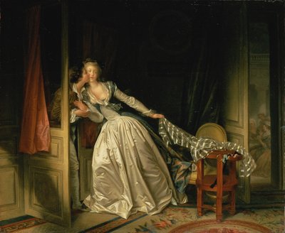 Det stjålne kys af Jean-Honore Fragonard