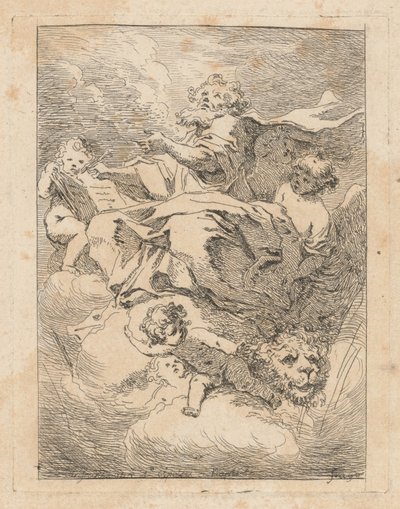 Sankt Markus af Jean Honoré Fragonard after Giovanni Lanfranco