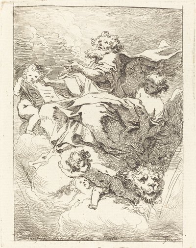 Sankt Markus af Jean Honoré Fragonard after Giovanni Lanfranco