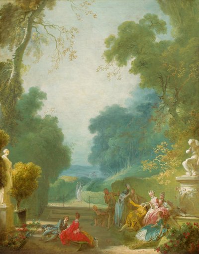 A Game of Hot Cockles, ca. 17751780. af Jean Honore Fragonard
