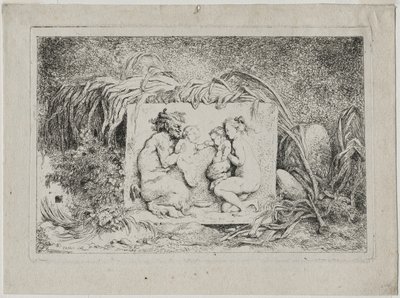 Bacchanales: Satyrens familie af Jean Honore Fragonard