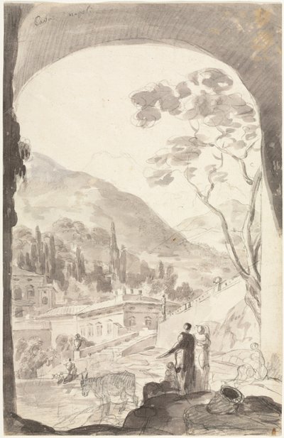 Cava Napoli, 1700-tallet eller 1800-tallet. af Jean Honore Fragonard