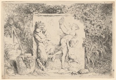 Satyrernes dans af Jean Honore Fragonard