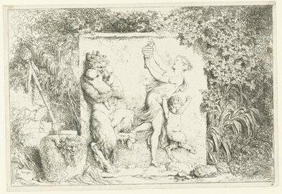 Satyrernes dans Bacchanales (serietitel) Nymfer og Satyrer (serietitel) af Jean Honore Fragonard