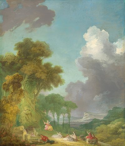 Gyngen. Omkring 1775/80 af Jean Honore Fragonard