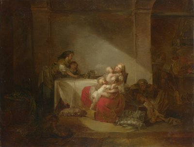 Interiør Scene. Den glade mor, anden halvdel af det 18. århundrede. af Jean Honore Fragonard