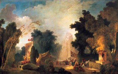 La fete a St Cloud A Celebration in St Cloud, c1775-1780 af Jean Honore Fragonard
