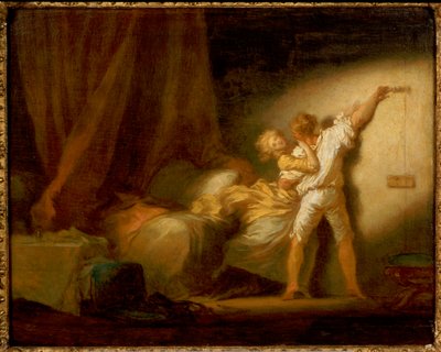 Modelversion af "The Bolt" af Jean Honore Fragonard