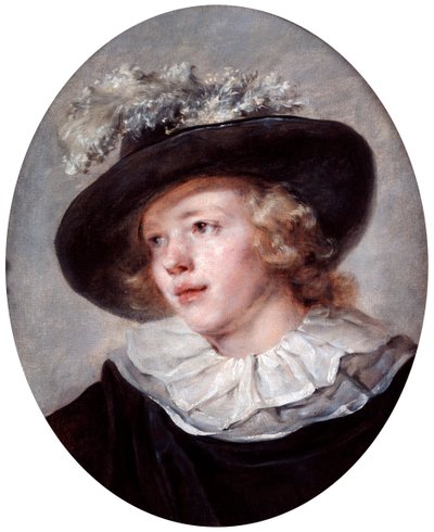 Portræt af en ung mand, det 18. tidlige 19. århundrede af Jean Honore Fragonard
