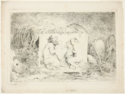 Satyrer danser, fra Bacchanales, eller Satyrernes lege af Jean Honore Fragonard