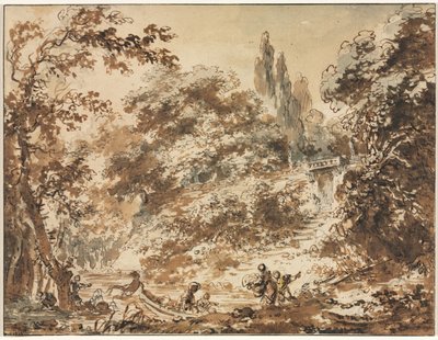 Scene i en park af Jean Honore Fragonard